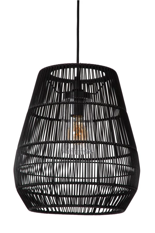 Lucide NERIDA - Suspension Intérieur/Extérieur - Ø 35 cm - 1xE27 - IP44 - Noir - éteint